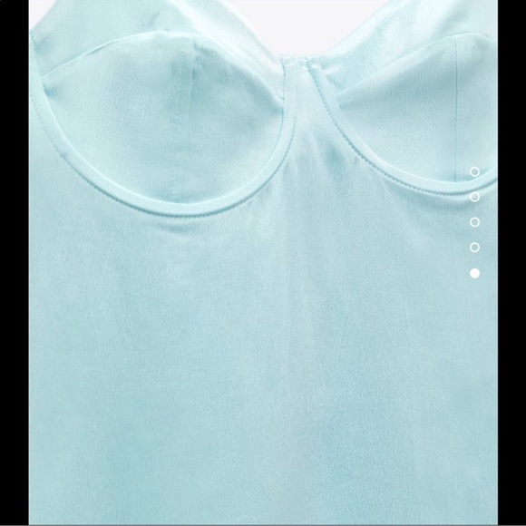 ZARA SATIN EFFECT CORSET DRESS - Picture 4 of 5